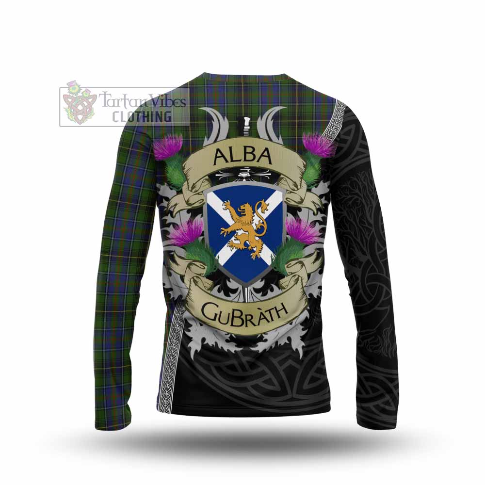 Tartan Vibes Clothing MacInnes (McInnes) Tartan Family Crest Long Sleeve T-Shirt Lion Rampant Royal Thistle Shield Celtic Inspired