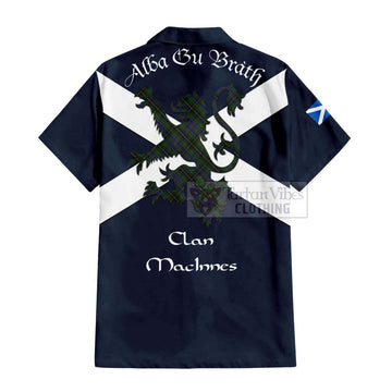 MacInnes (McInnes) Tartan Lion Rampant Hawaiian Shirt Proudly Display Your Heritage with Alba Gu Brath and Clan Name