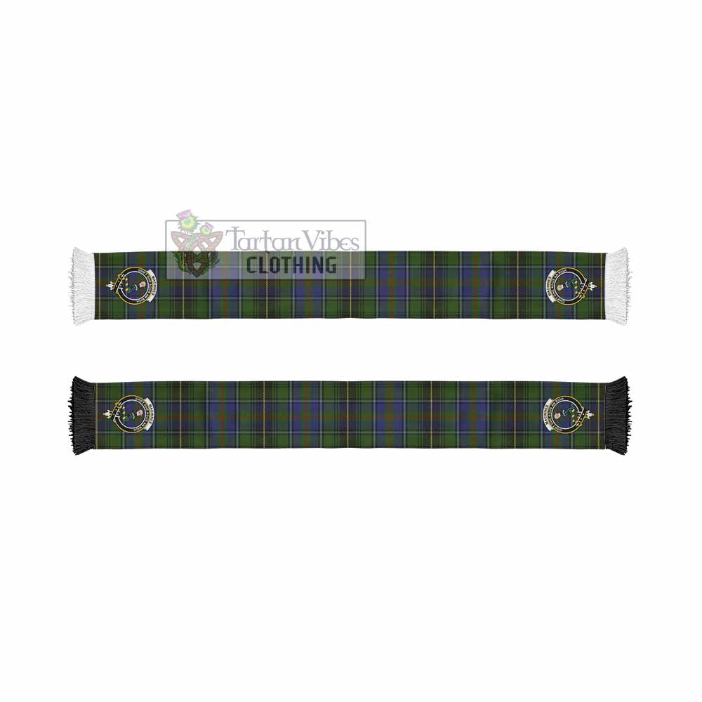 Tartan Vibes Clothing MacInnes (McInnes) Tartan Ruffneck Scarf with Family Crest