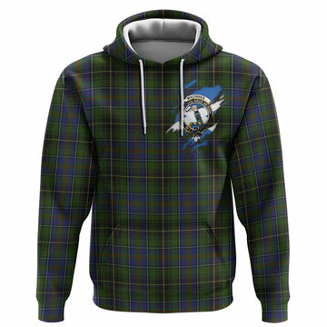 MacInnes (McInnes) Clan Crest In Me Tartan Hoodie Scotland Flag Style