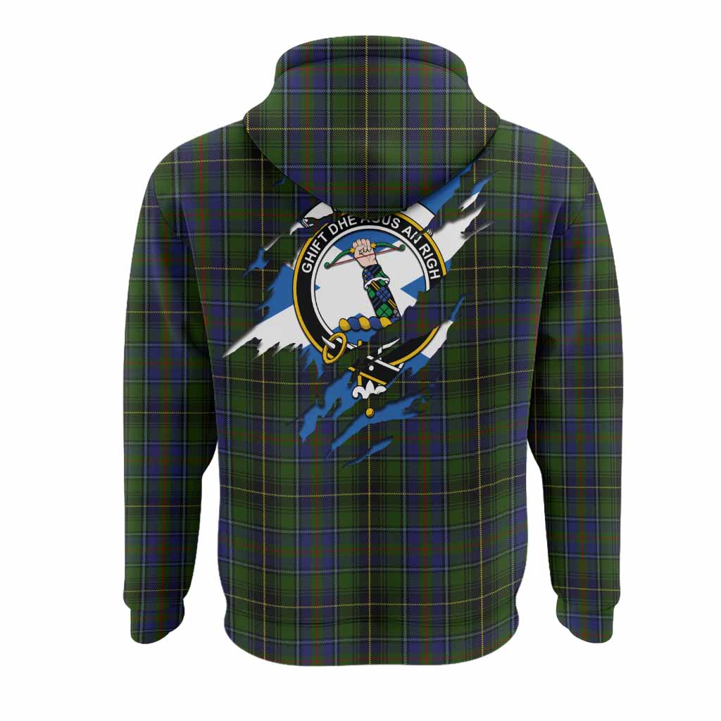 MacInnes (McInnes) Clan Crest In Me Tartan Hoodie Scotland Flag Style