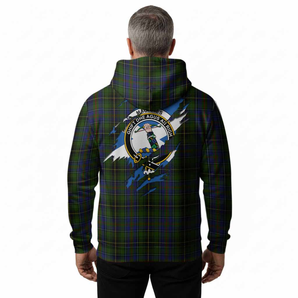 MacInnes (McInnes) Clan Crest In Me Tartan Hoodie Scotland Flag Style
