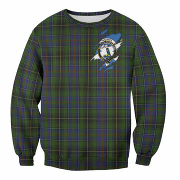 MacInnes (McInnes) Clan Crest In Me Tartan Sweatshirt Scotland Flag Style
