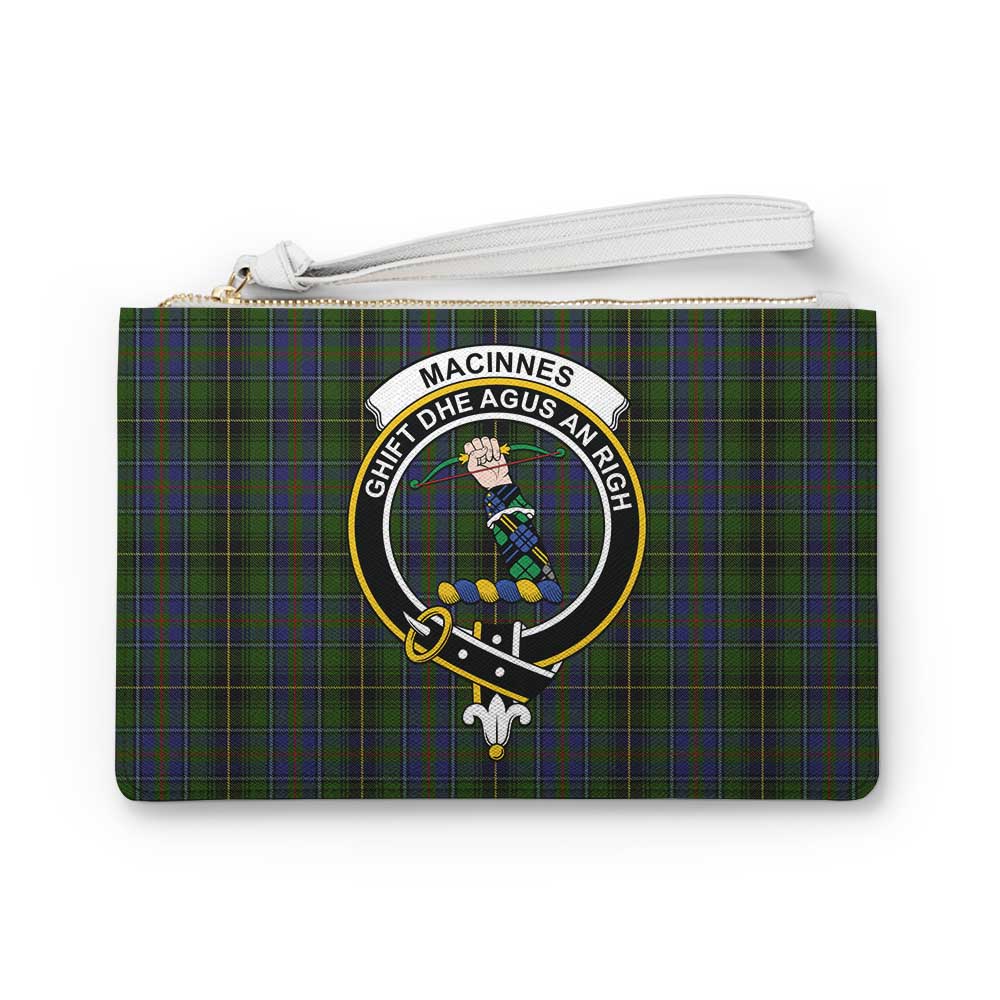 Tartan Vibes Clothing MacInnes (McInnes) Family Crest Tartan Clutch Bag