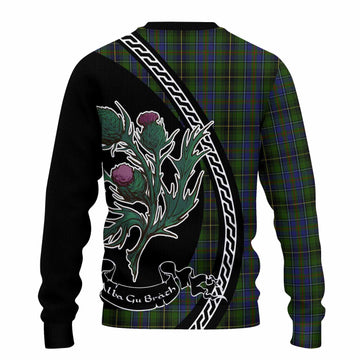 MacInnes (McInnes) Family Crest Tartan Knitted Sweater Alba Thistle Inspired