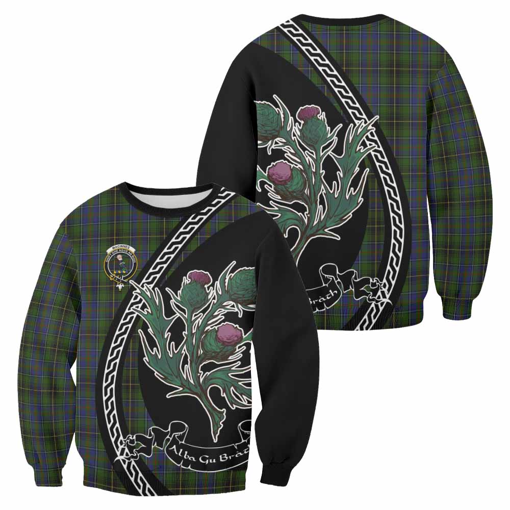 MacInnes (McInnes) Family Crest Tartan Sweatshirt Alba Thistle Inspired - Tartan Vibes Clothing