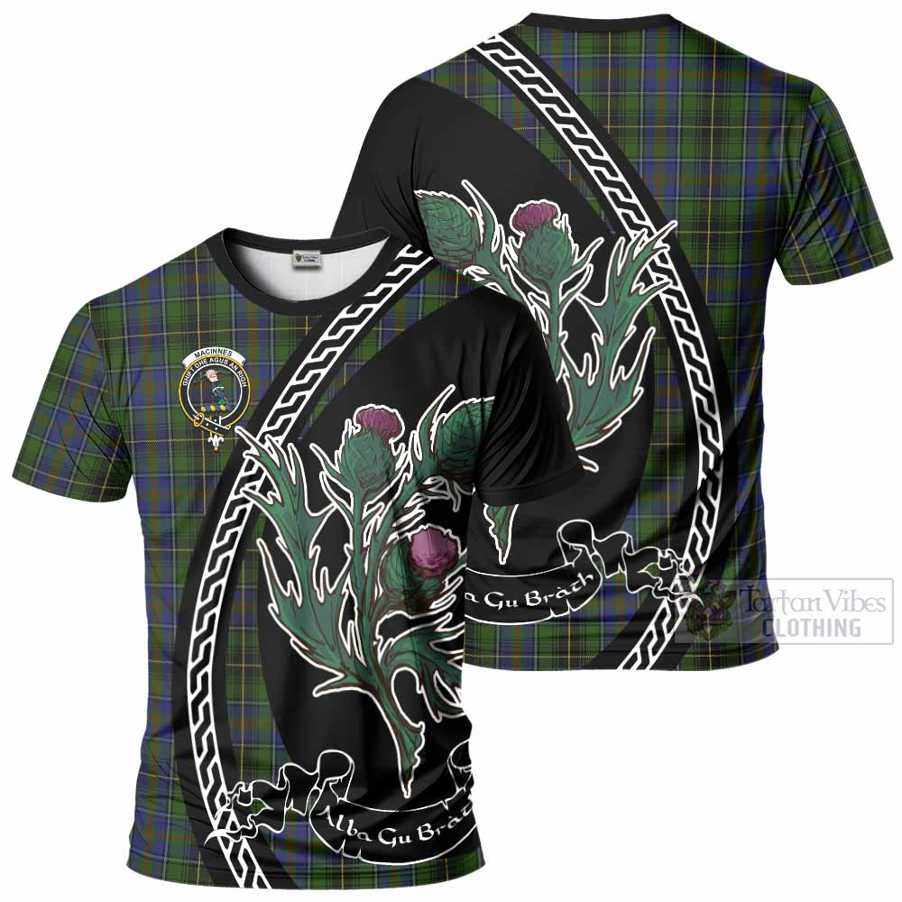 MacInnes (McInnes) Family Crest Tartan T-Shirt Alba Thistle Inspired - Tartan Vibes Clothing