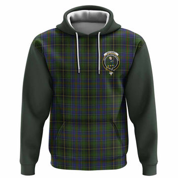 MacInnes (McInnes) Tartan Accent Hoodie with Family Crest