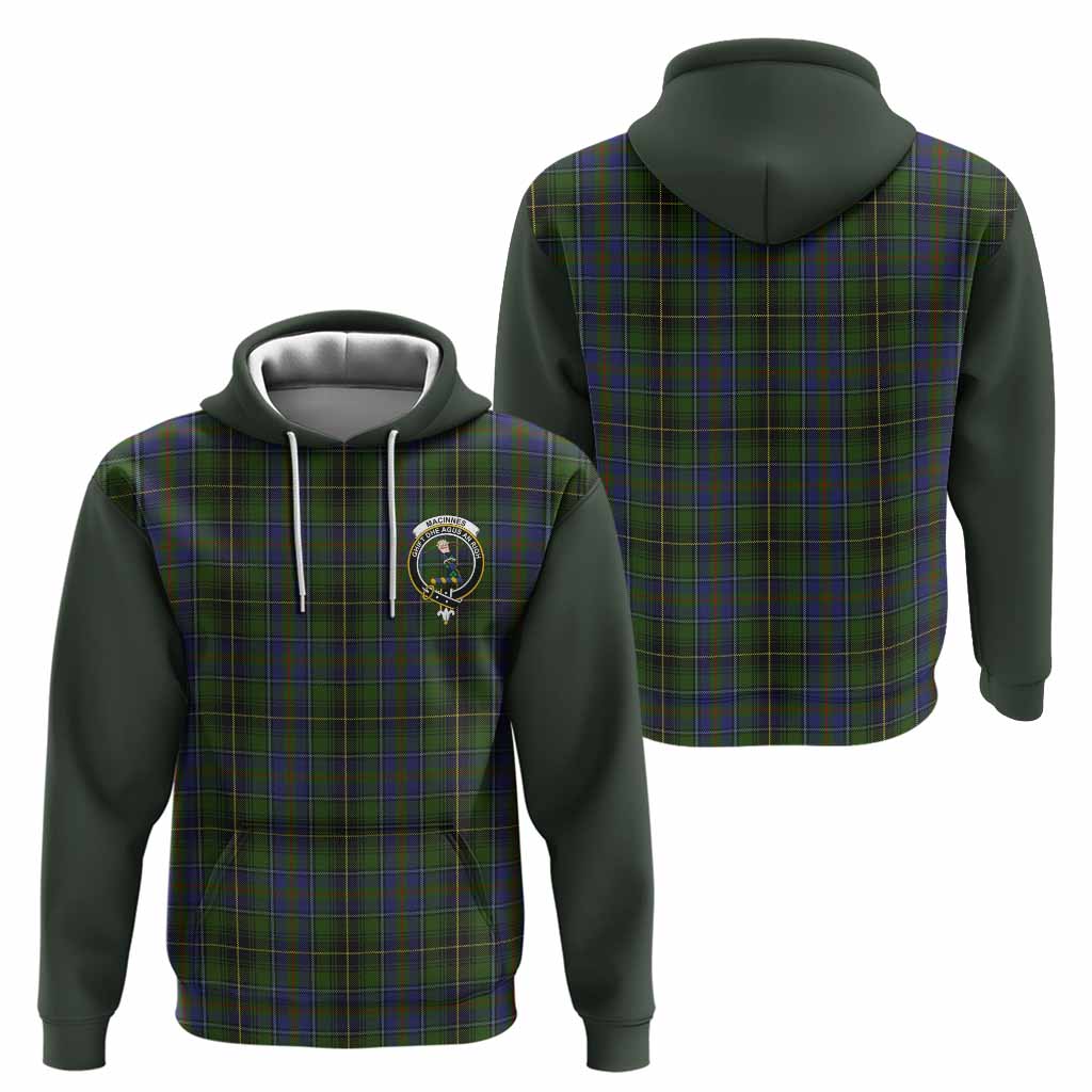 MacInnes (McInnes) Tartan Accent Hoodie with Family Crest