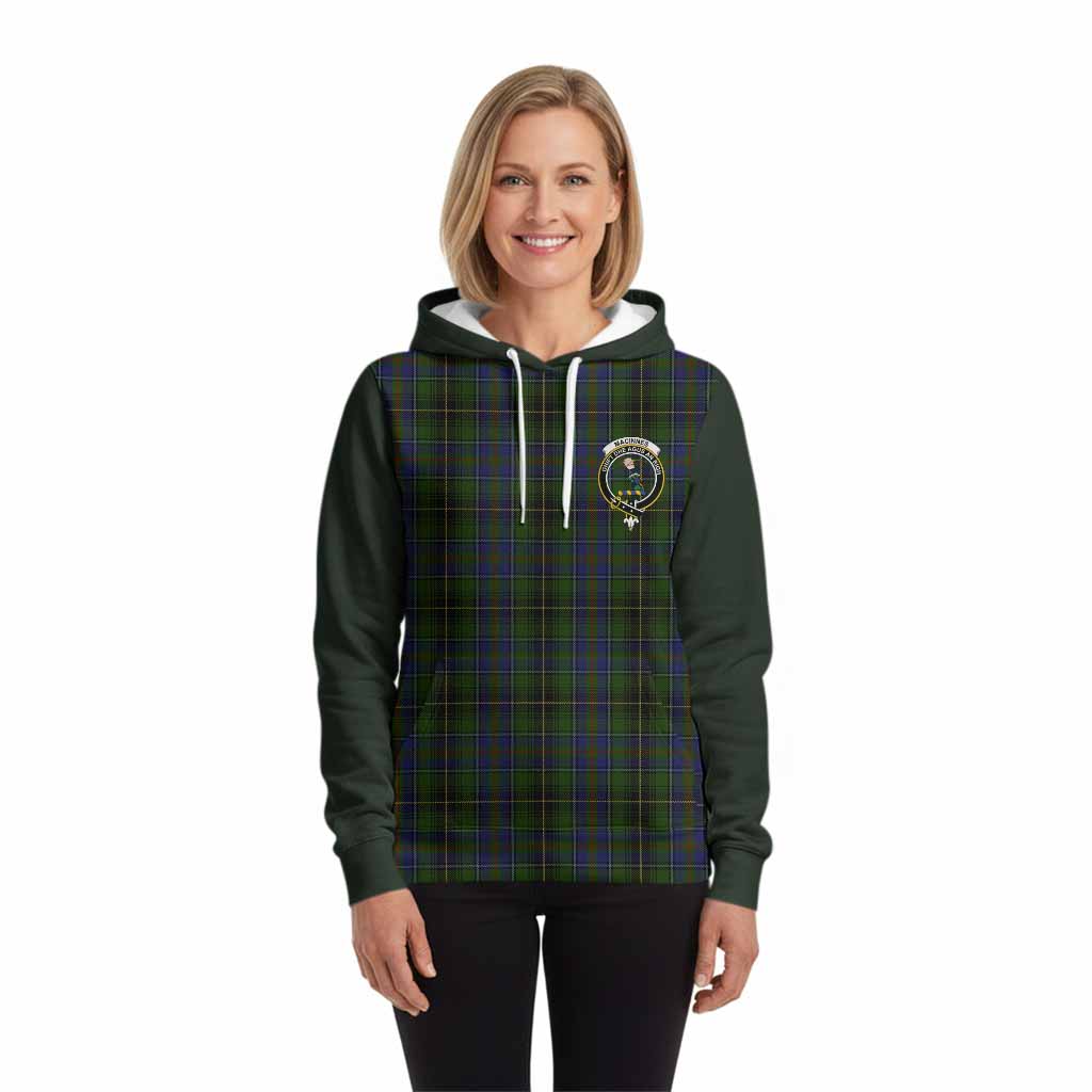 MacInnes (McInnes) Tartan Accent Hoodie with Family Crest