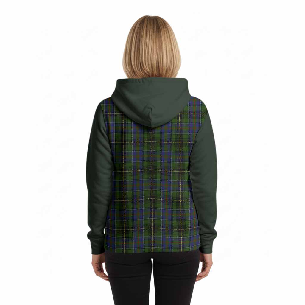 MacInnes (McInnes) Tartan Accent Hoodie with Family Crest