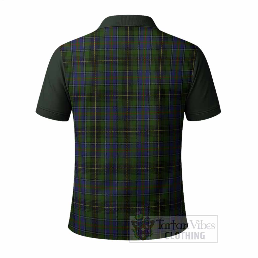 MacInnes (McInnes) Tartan Accent Polo Shirt with Family Crest