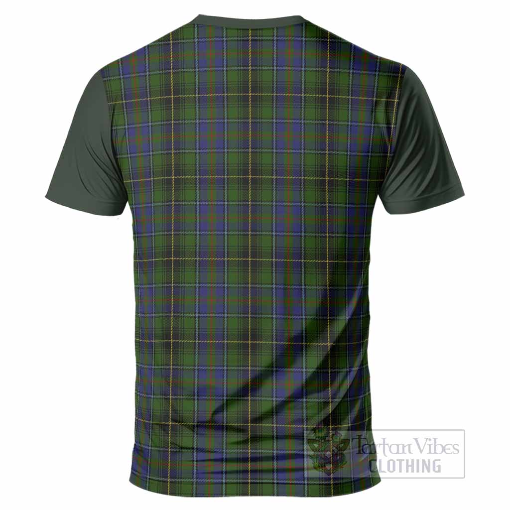 MacInnes (McInnes) Tartan Accent T-Shirt with Family Crest