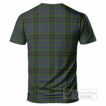 MacInnes (McInnes) Tartan Accent T-Shirt with Family Crest