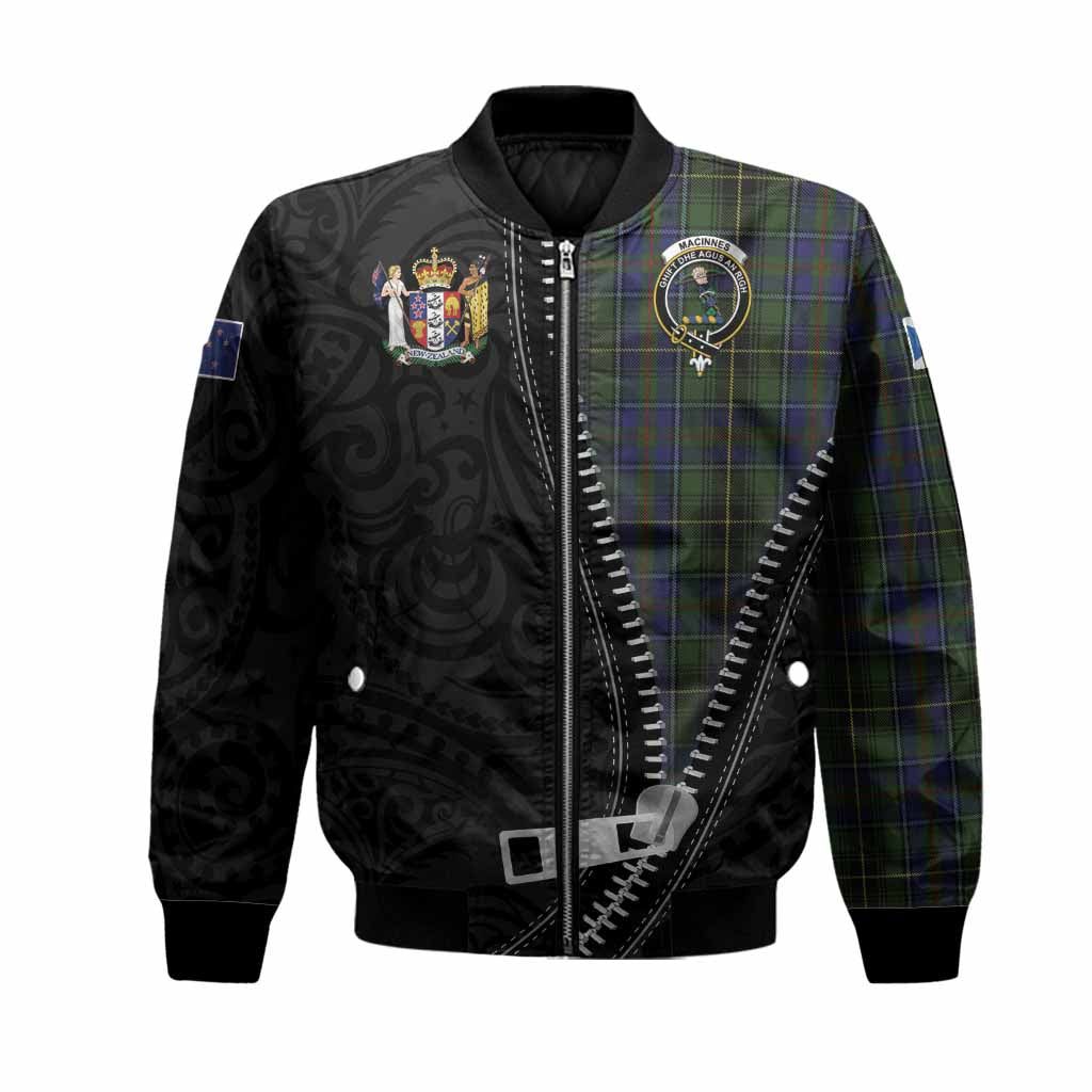 MacInnes (McInnes) Tartan Bomber Jacket New Zealand Pattern Unique Zipper Stylized