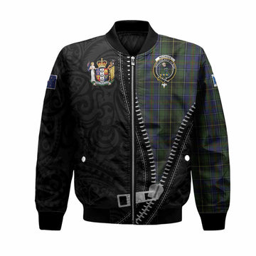 MacInnes (McInnes) Tartan Bomber Jacket New Zealand Pattern Unique Zipper Stylized