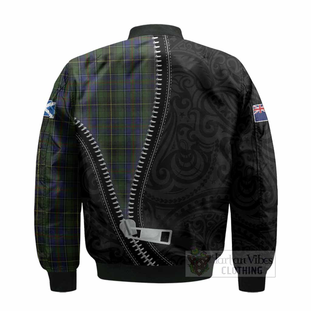 MacInnes (McInnes) Tartan Bomber Jacket New Zealand Pattern Unique Zipper Stylized