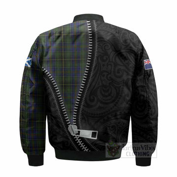 MacInnes (McInnes) Tartan Bomber Jacket New Zealand Pattern Unique Zipper Stylized
