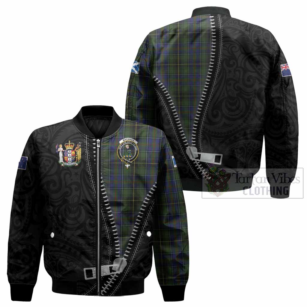 MacInnes (McInnes) Tartan Bomber Jacket New Zealand Pattern Unique Zipper Stylized
