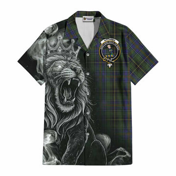 MacInnes (McInnes) Tartan Cotton Hawaiian Shirt Roaring Lion Heritage