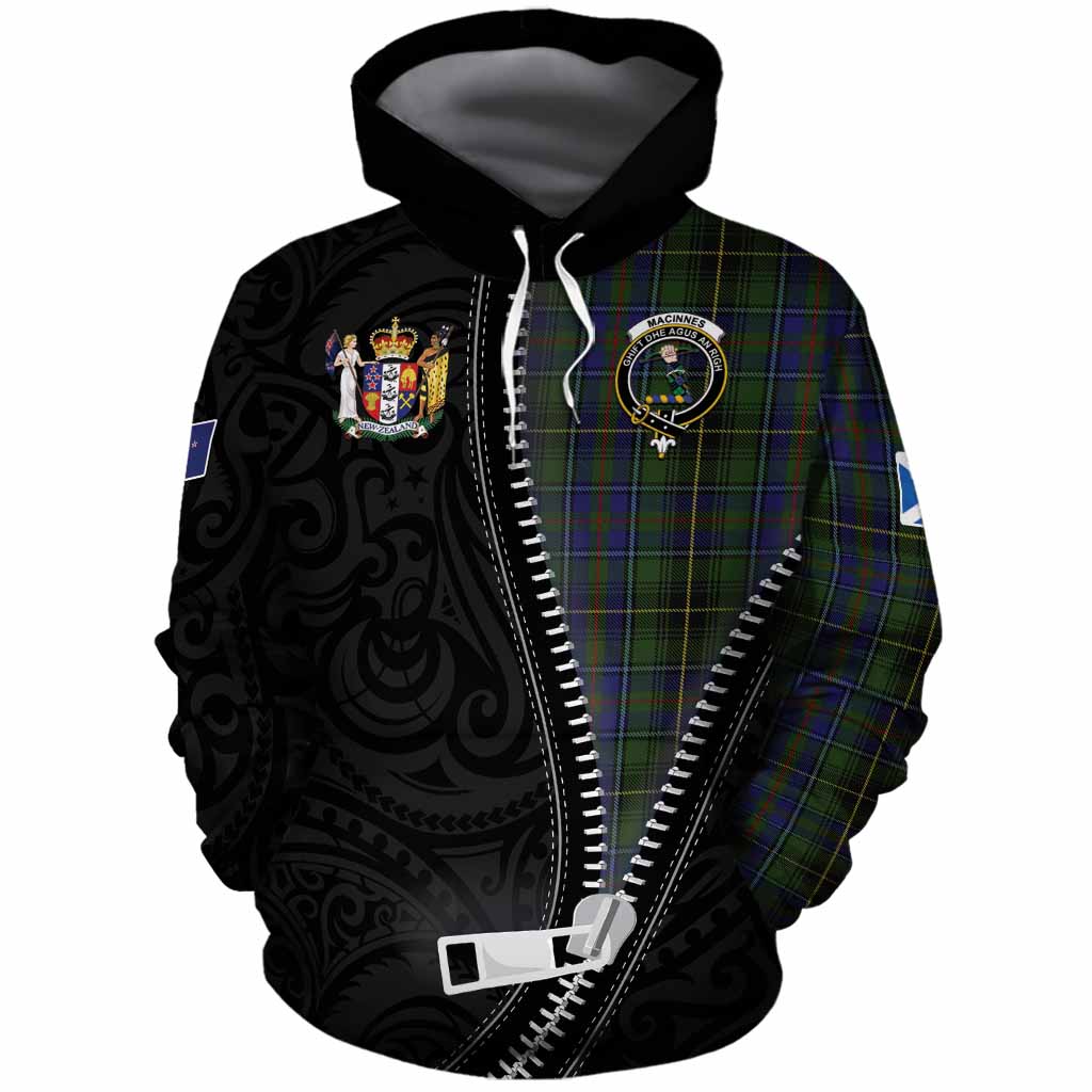 MacInnes (McInnes) Tartan Cotton Hoodie New Zealand Pattern Unique Zipper Stylized