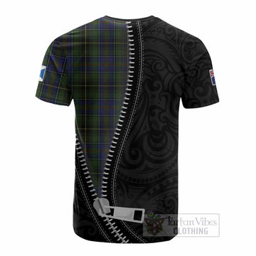 MacInnes (McInnes) Tartan Cotton T-shirt New Zealand Pattern Unique Zipper Stylized