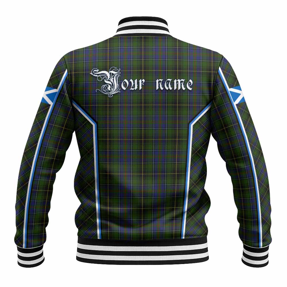 MacInnes (McInnes) Tartan Crest Baseball Jacket Scotland Coat of Arm Flag Style - Tartan Vibes Clothing