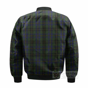 MacInnes (McInnes) Tartan Crest Bomber Jacket Ferocious Lion Style