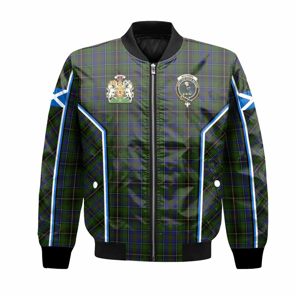 MacInnes (McInnes) Tartan Crest Bomber Jacket Scotland Coat of Arm Flag Style - Tartan Vibes Clothing