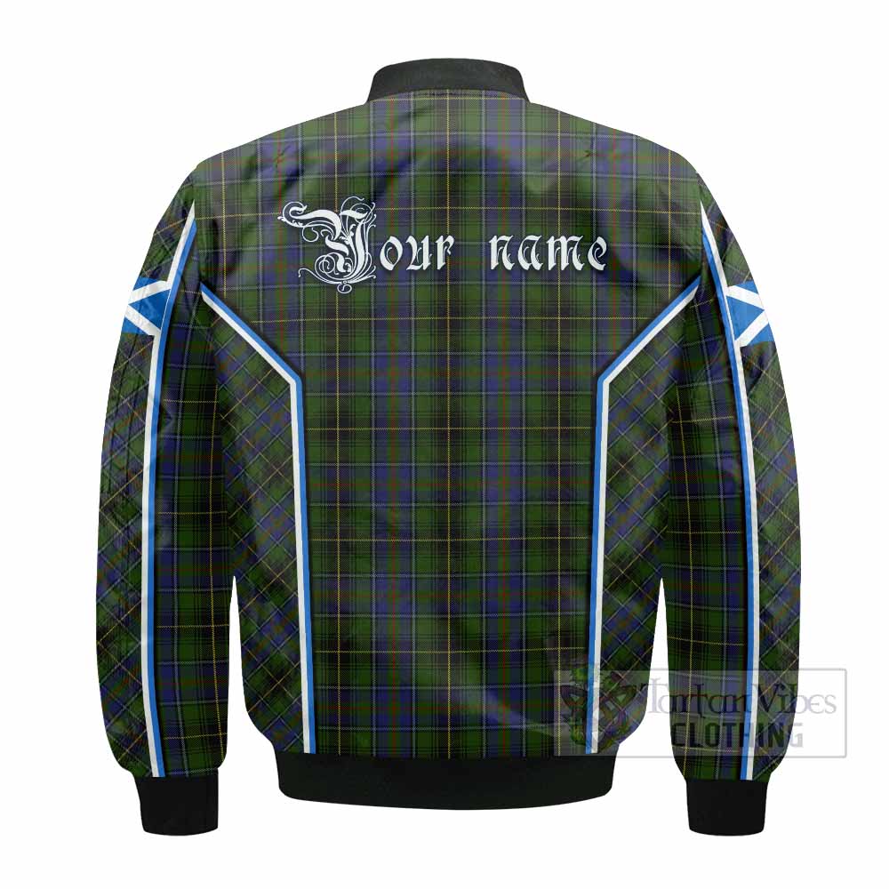 MacInnes (McInnes) Tartan Crest Bomber Jacket Scotland Coat of Arm Flag Style - Tartan Vibes Clothing