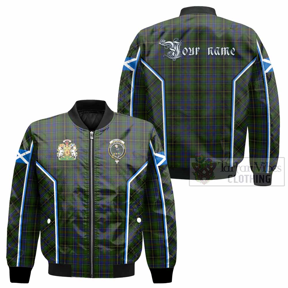 MacInnes (McInnes) Tartan Crest Bomber Jacket Scotland Coat of Arm Flag Style - Tartan Vibes Clothing