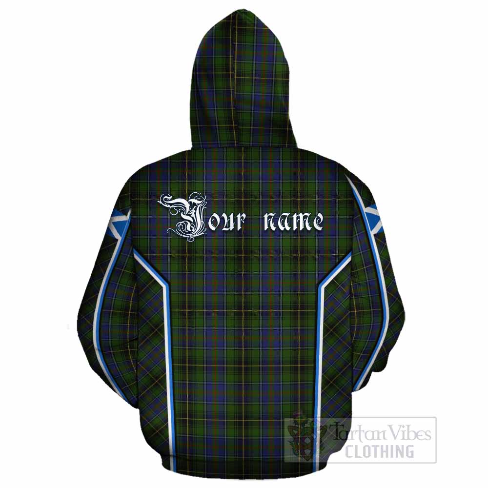 MacInnes (McInnes) Tartan Crest Cotton Hoodie Scotland Coat of Arm Flag Style - Tartan Vibes Clothing