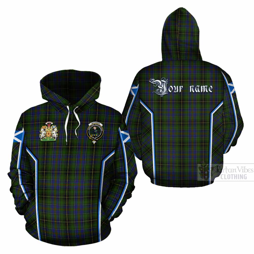 MacInnes (McInnes) Tartan Crest Cotton Hoodie Scotland Coat of Arm Flag Style - Tartan Vibes Clothing
