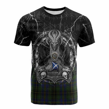 MacInnes (McInnes) Tartan Crest Cotton T-shirt Celtic Odin's Raven Legacy