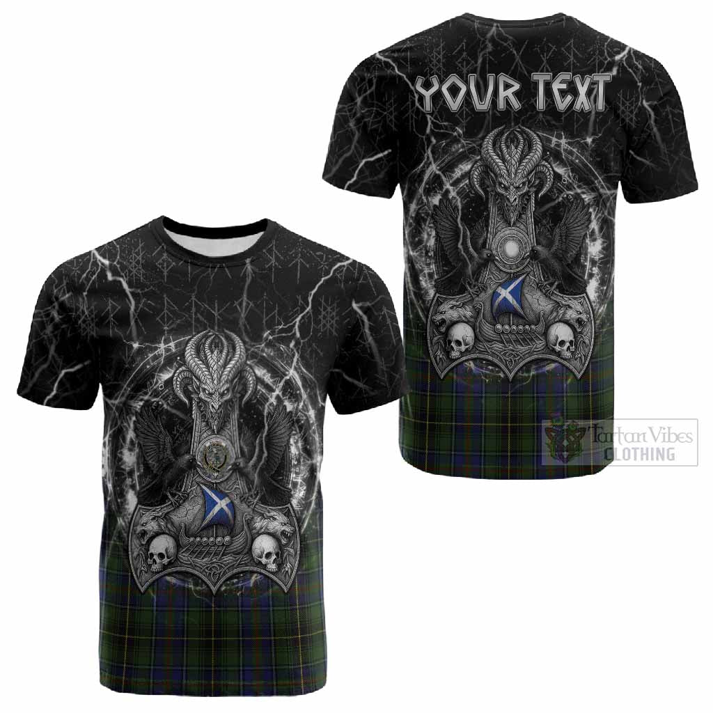 MacInnes (McInnes) Tartan Crest Cotton T-shirt Celtic Odin's Raven Legacy