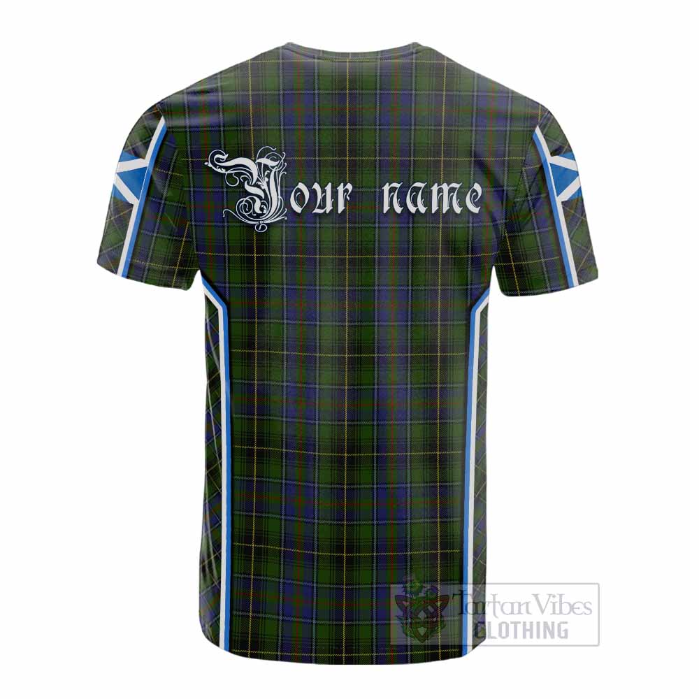 MacInnes (McInnes) Tartan Crest Cotton T-shirt Scotland Coat of Arm Flag Style - Tartan Vibes Clothing