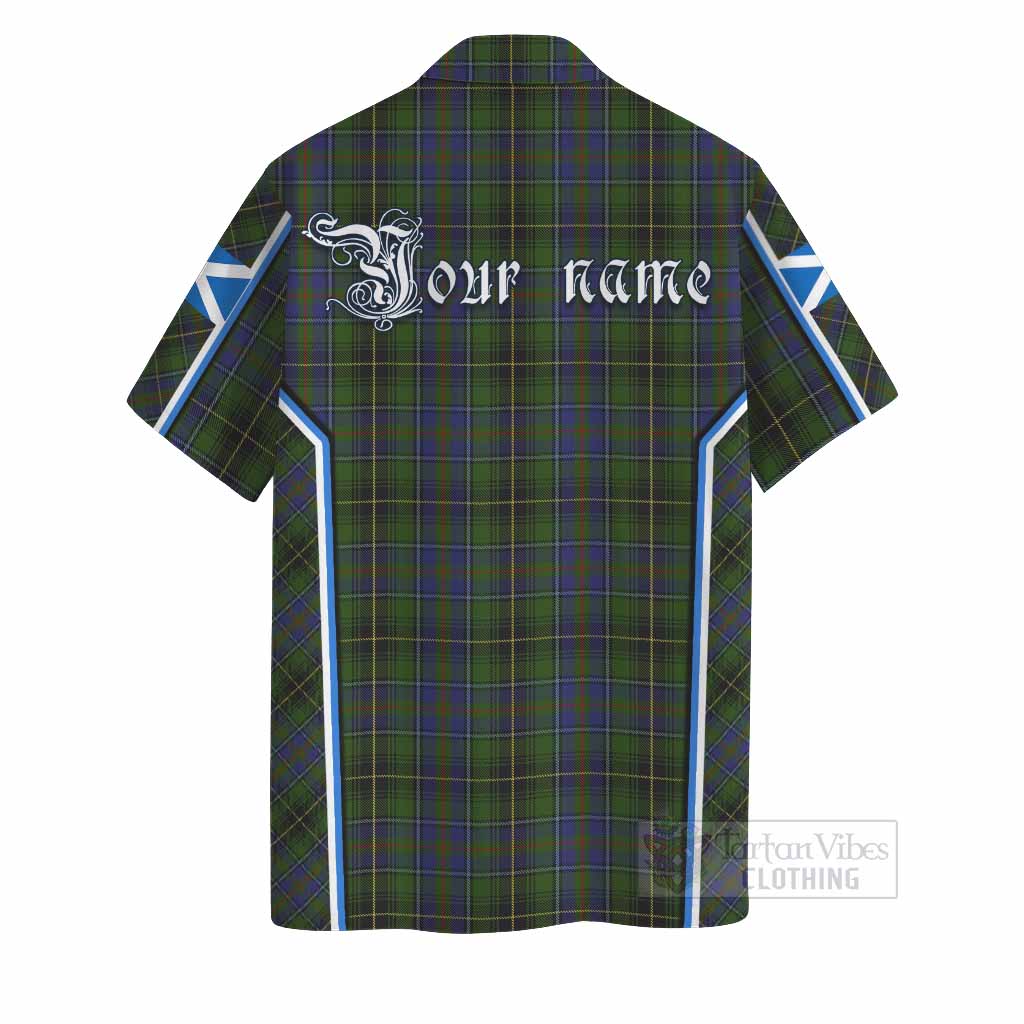 MacInnes (McInnes) Tartan Crest Hawaiian Shirt Scotland Coat of Arm Flag Style - Tartan Vibes Clothing