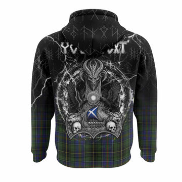 MacInnes (McInnes) Tartan Crest Hoodie Celtic Odin's Raven Legacy