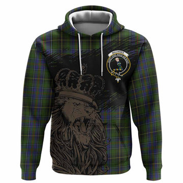 MacInnes (McInnes) Tartan Crest Hoodie Crowned Lion Heritage Style