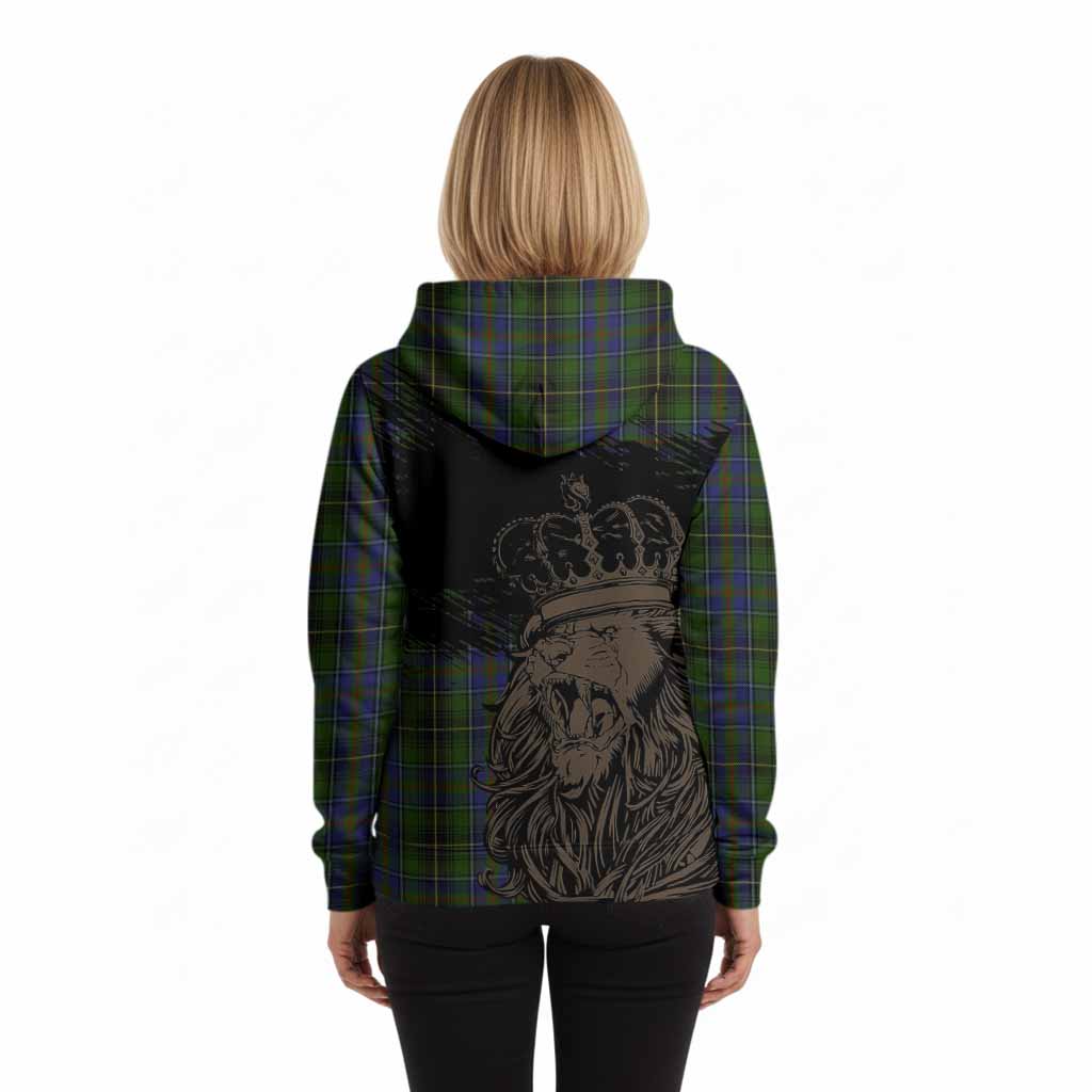 MacInnes (McInnes) Tartan Crest Hoodie Crowned Lion Heritage Style