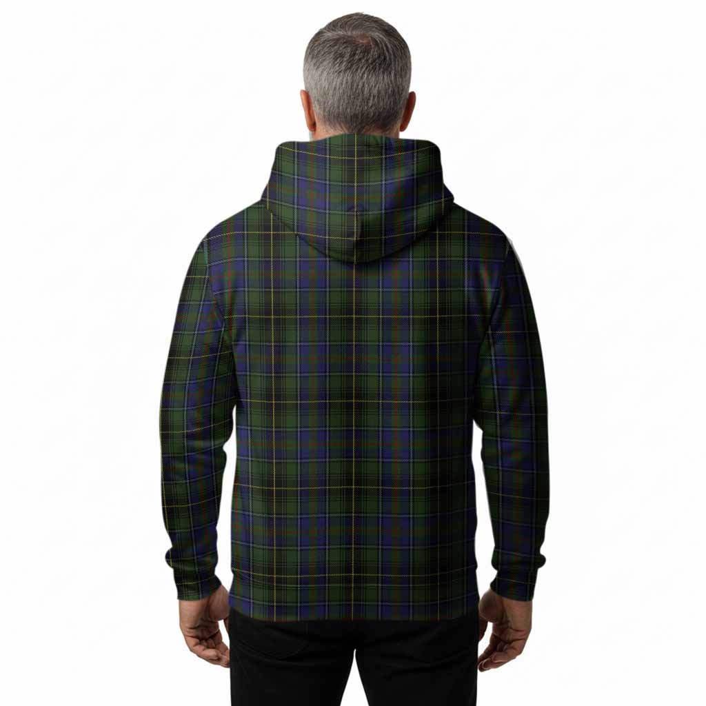 MacInnes (McInnes) Tartan Crest Hoodie Ferocious Lion Style