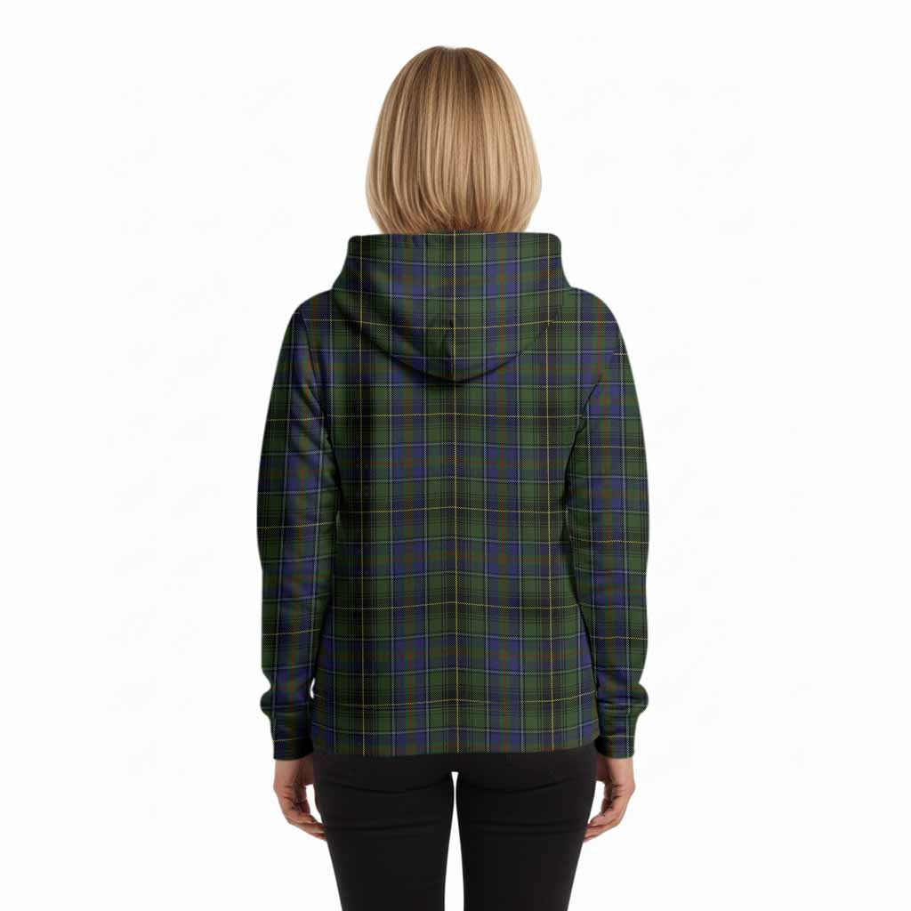 MacInnes (McInnes) Tartan Crest Hoodie Ferocious Lion Style
