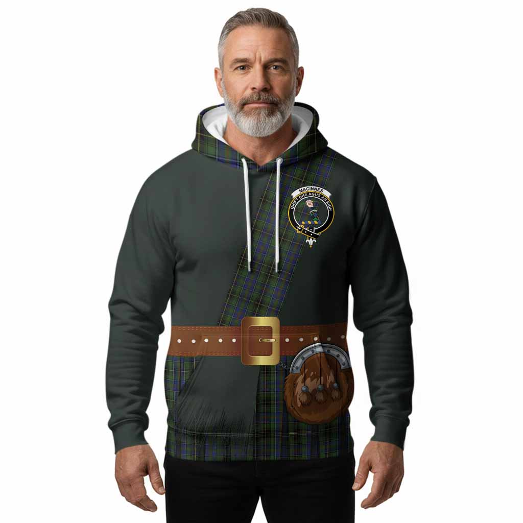 MacInnes (McInnes) Tartan Crest Hoodie Kilt Costume Style