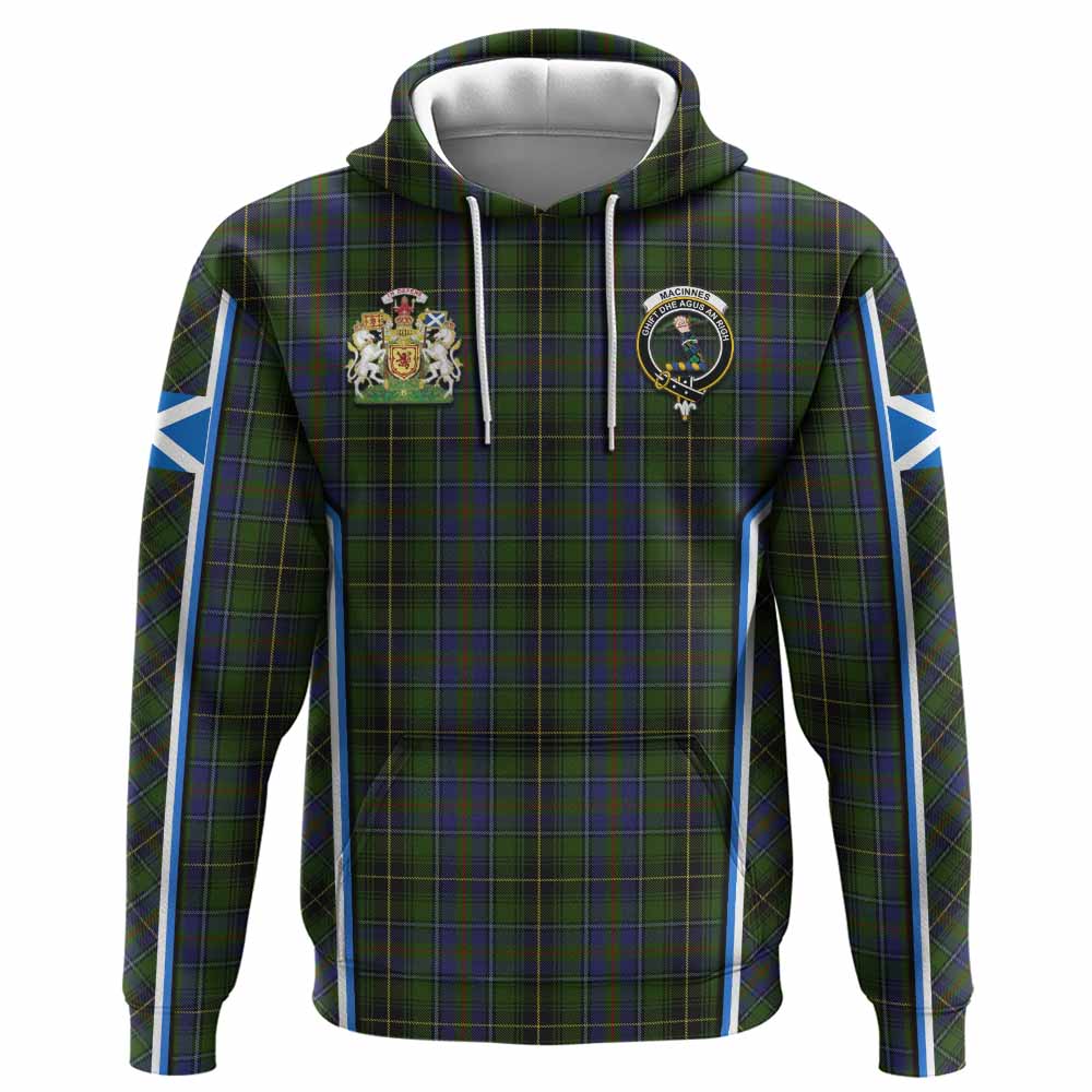 MacInnes (McInnes) Tartan Crest Hoodie Scotland Coat of Arm Flag Style - Tartan Vibes Clothing