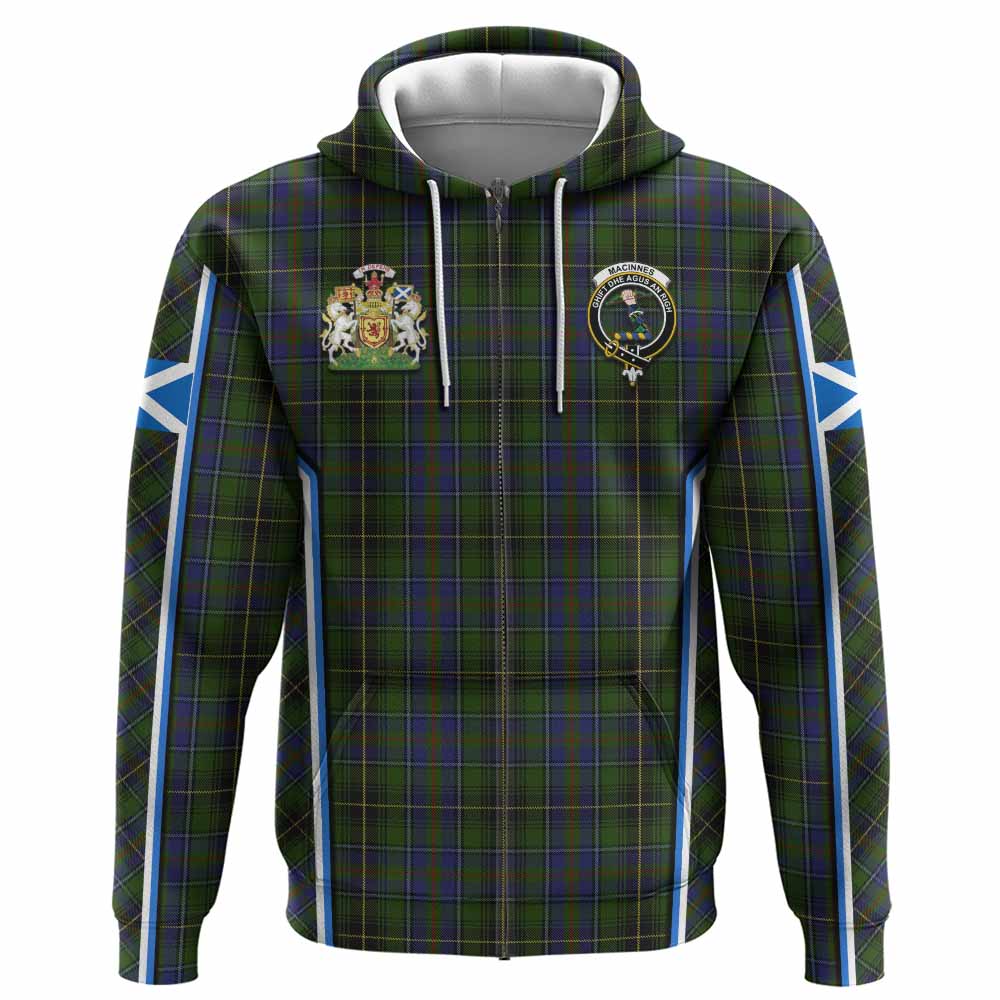 MacInnes (McInnes) Tartan Crest Hoodie Scotland Coat of Arm Flag Style - Tartan Vibes Clothing