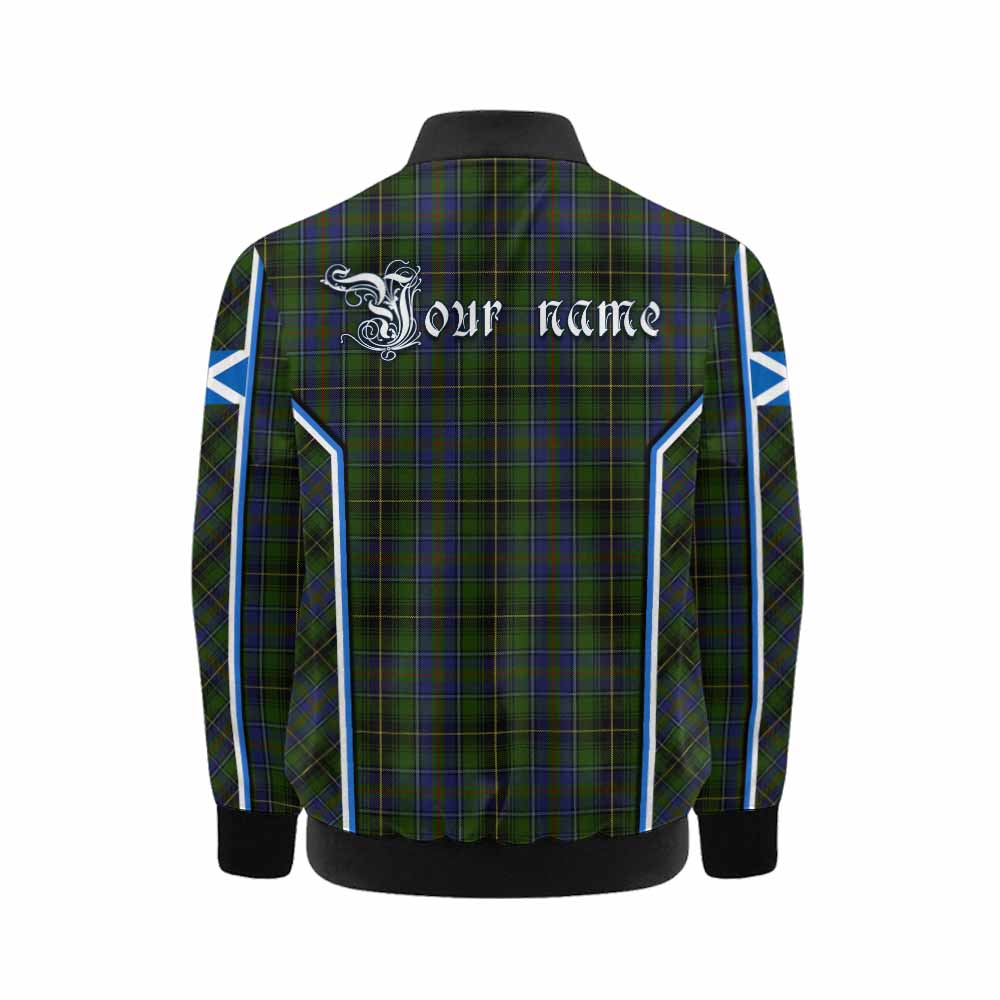 MacInnes (McInnes) Tartan Crest Kid Bomber Jacket Scotland Coat of Arm Flag Style - Tartan Vibes Clothing
