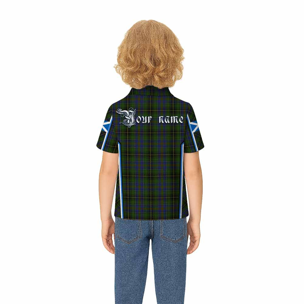 MacInnes (McInnes) Tartan Crest Kid Polo Shirt Scotland Coat of Arm Flag Style - Tartan Vibes Clothing