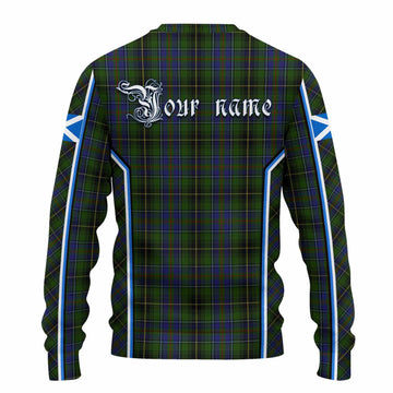 MacInnes (McInnes) Tartan Crest Knitted Sweater Scotland Coat of Arm Flag Style - Tartan Vibes Clothing