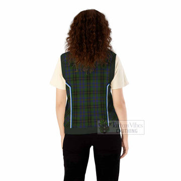 MacInnes (McInnes) Tartan Crest Knitted V-Neck Vest Scotland Coat of Arm Flag Style