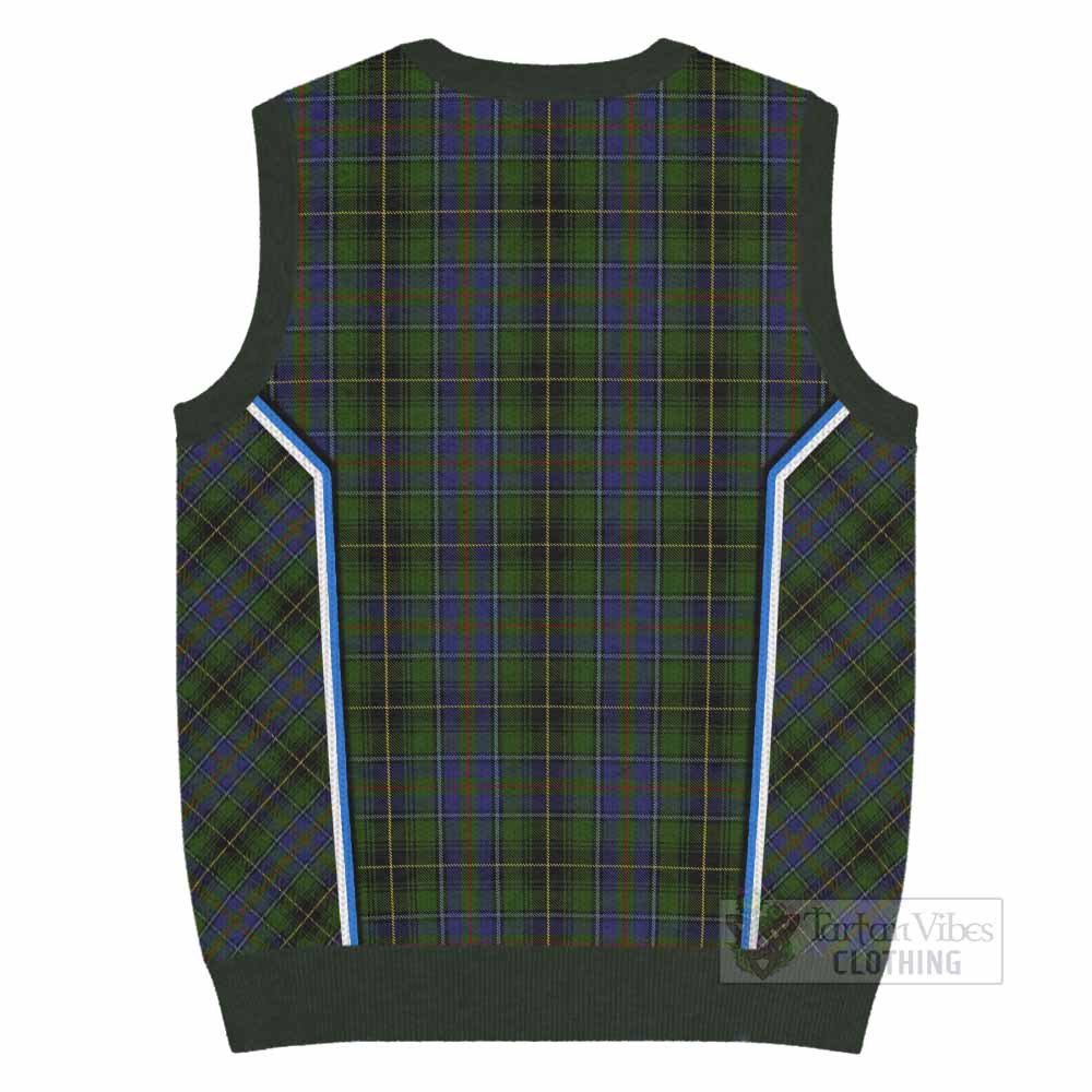 MacInnes (McInnes) Tartan Crest Knitted V-Neck Vest Scotland Coat of Arm Flag Style - Tartan Vibes Clothing